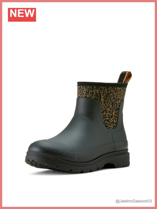 Shoes - Women's Shortie Rain Boots Waterproof Rubber Ankle Pull-On